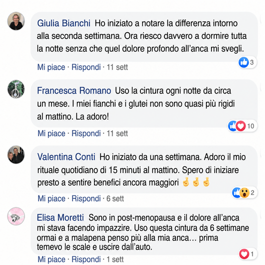 Cintura terapeutica per l’anca 4 in 1