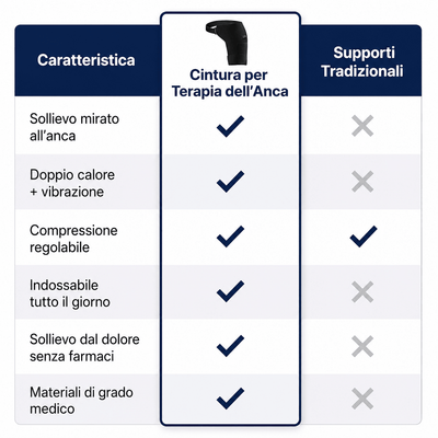 Cintura terapeutica per l’anca 4 in 1