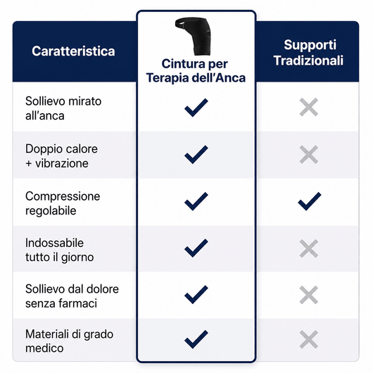 Cintura terapeutica per l’anca 4 in 1